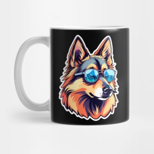 German Shepherd Dog Illustration Mug